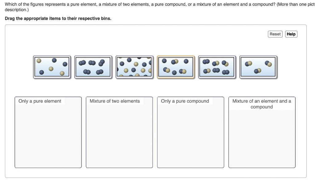 Solved Which Of The Figures Represents A Pure Element A Chegg