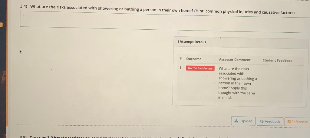 Solved What Are The Risks Associated With Showering Or Chegg