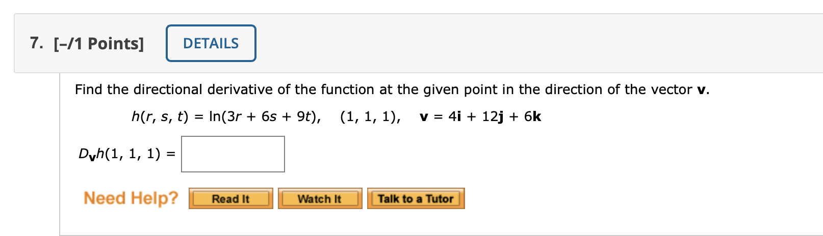 Solved Points Details Find The Directional Chegg