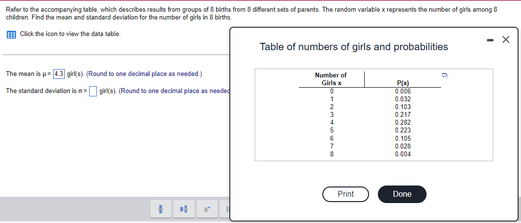 Solved Refer To The Accompanying Table Which Describes