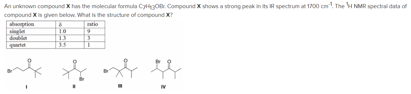 Solved An Unknown Compound X Has The Molecular Formula Chegg