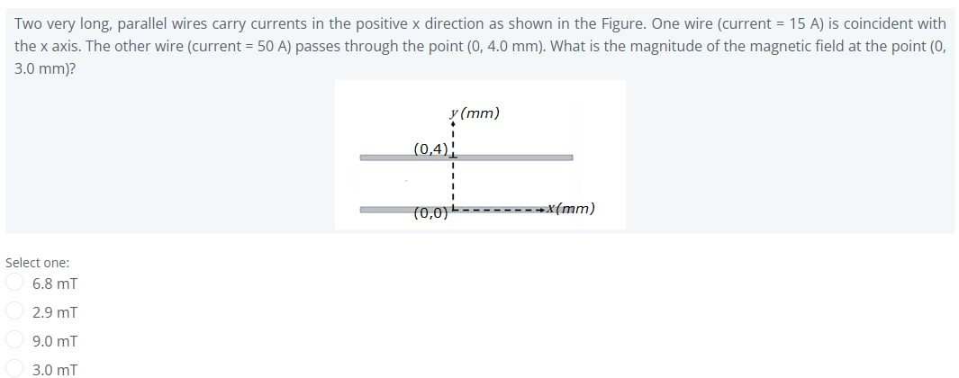 Solved Two Very Long Parallel Wires Carry Currents In The Chegg