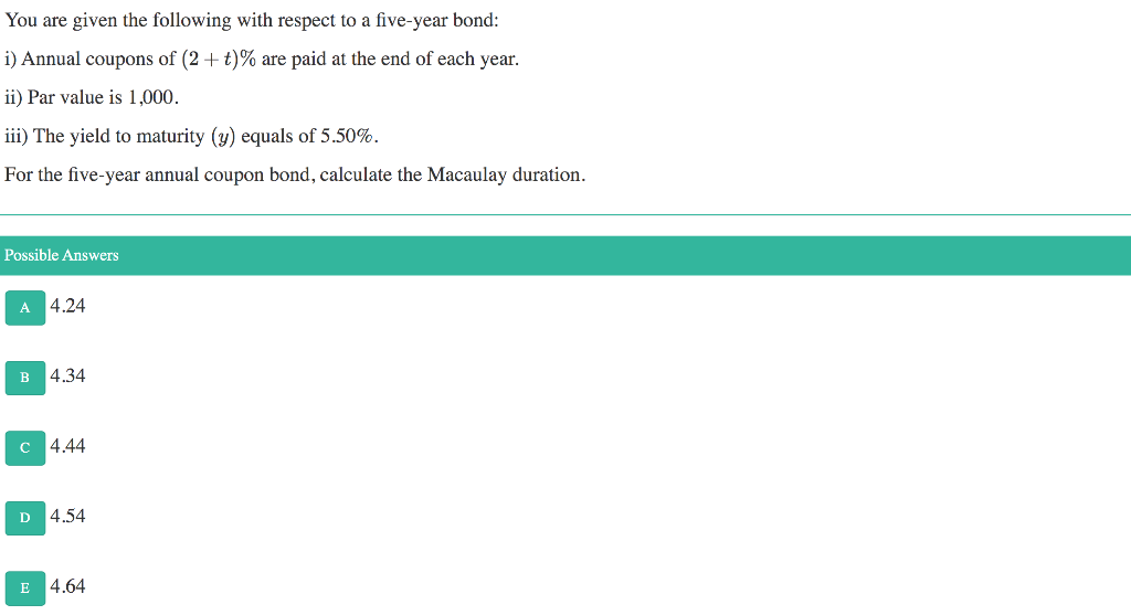 Solved You Are Given The Following With Respect To A Chegg