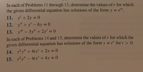 Solved In Each Of Problems 11 Through 13 Determine The Chegg