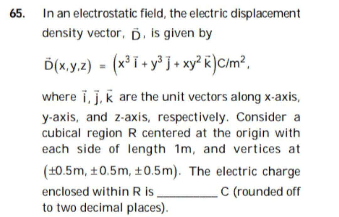 Solved In An Electrostatic Field The Electric Chegg