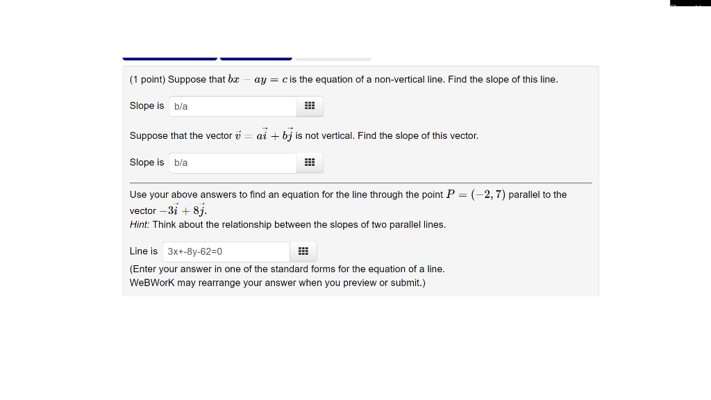 Solved 1 Point Suppose That Ba Ay C Is The Equation Of A Chegg