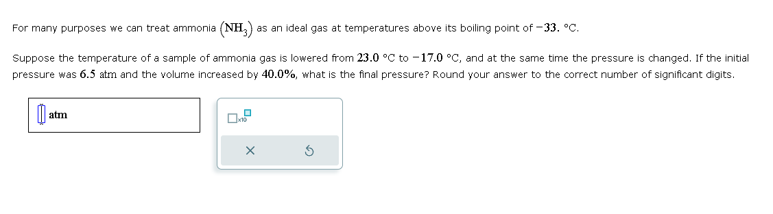 Solved For Many Purposes We Can Treat Ammonia NH3 As An Chegg