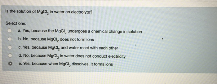 Particle Diagram Of Mgcl Dissolving In Water Solved Solid M