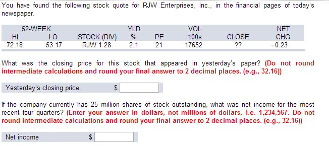 Finance calculations homework help