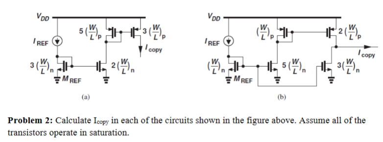 Solved A V Problem 2 Calculate Icopy In Each Of The Chegg