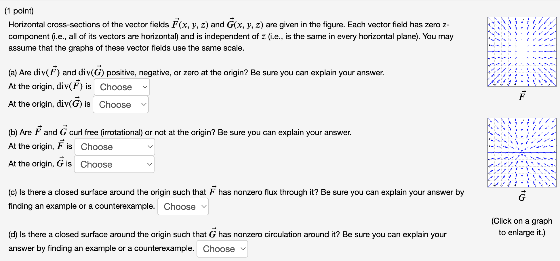 Solved Horizontal Cross Sections Of The Vector Fields Chegg