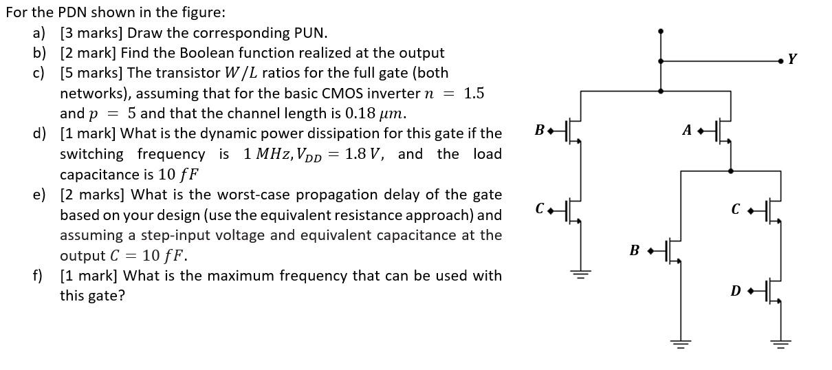 Solved Y B A For The PDN Shown In The Figure 3 Marks Draw Chegg