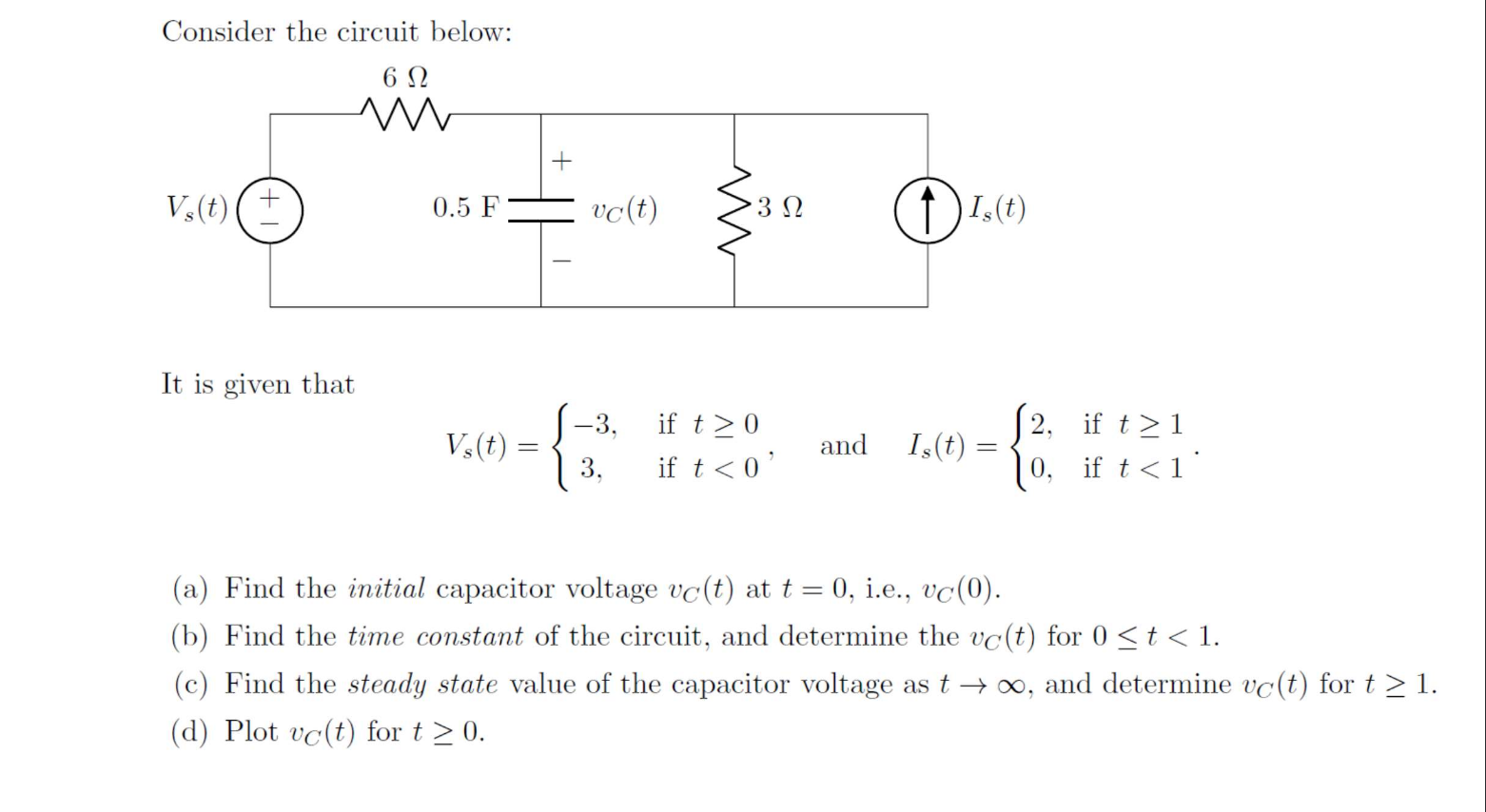 Consider The Circuit Below It Is Given That A Find Chegg