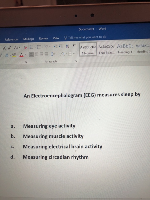 Solved Document1 Word References Mailings Review View Tell Chegg