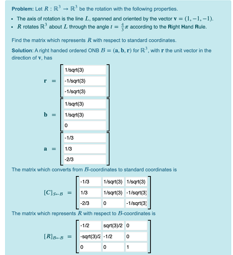 Problem Let R R R Be The Rotation With The Chegg