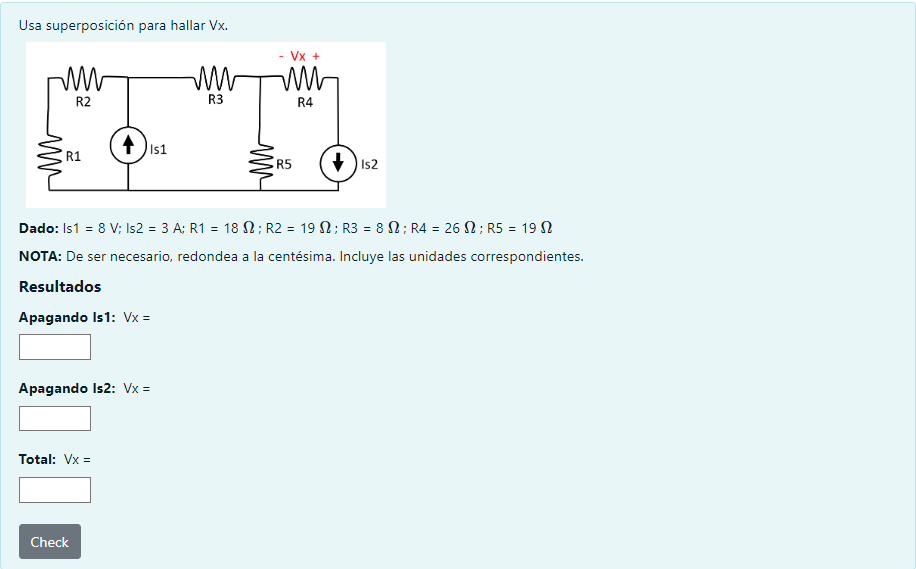 Solved Usa Superposici N Para Hallar Vx Dado Is V Is Chegg