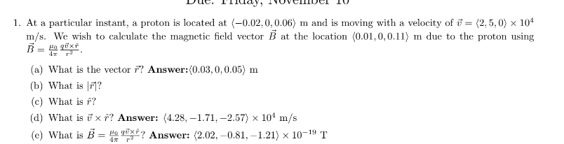 Solved 1 At A Particular Instant A Proton Is Located At Chegg