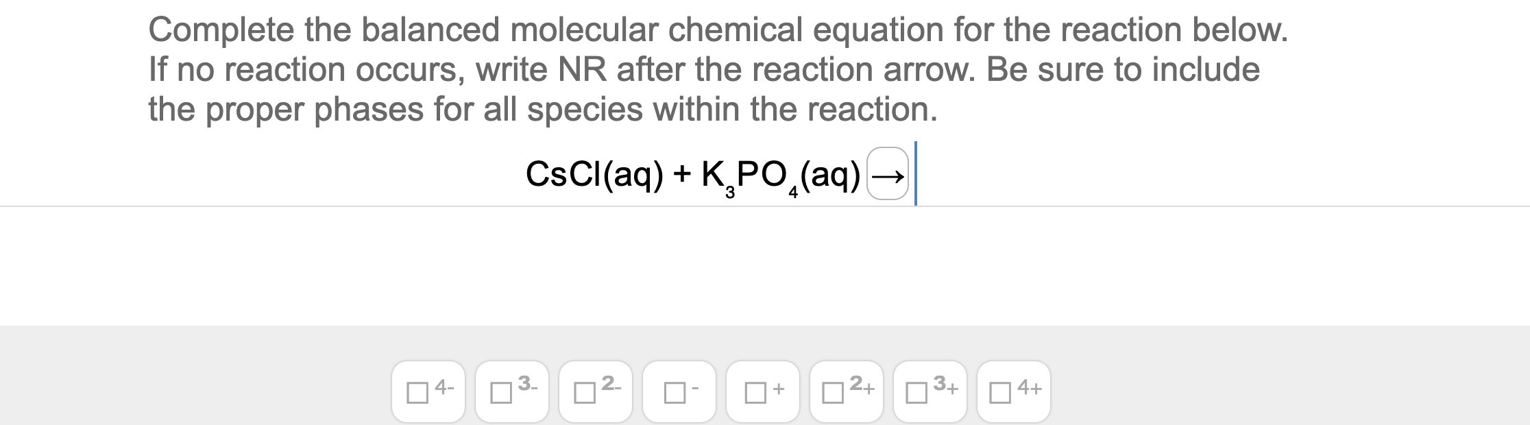 Solved Complete The Balanced Molecular Chemical Equation For Chegg