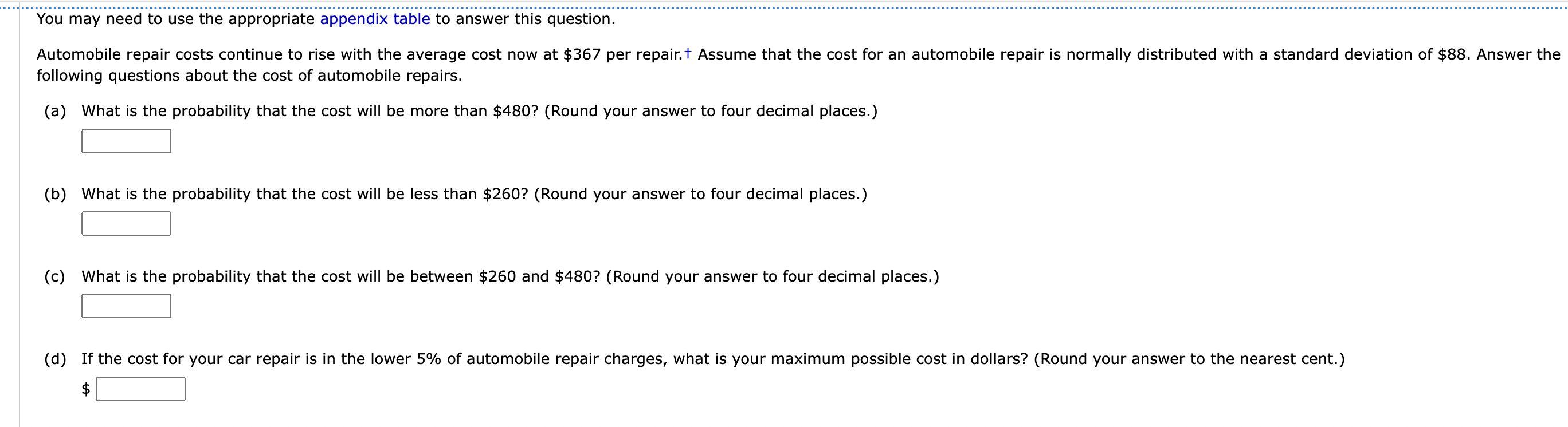 Solved You May Need To Use The Appropriate Appendix Tab