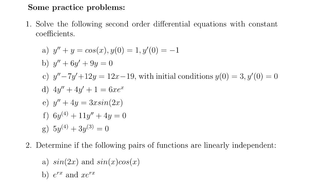 solve-the-following-second-order-differential-equations-chegg