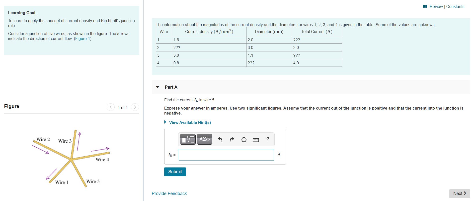 Solved A Review Constants Learning Goal To Learn To Apply Chegg