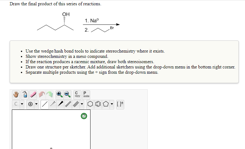 Solved Draw The Final Product Of This Series Of Reactions Chegg