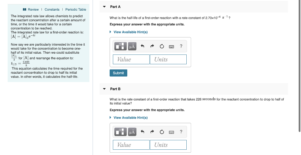 Solved Part A Reviewi Constants Periodic Table The Chegg