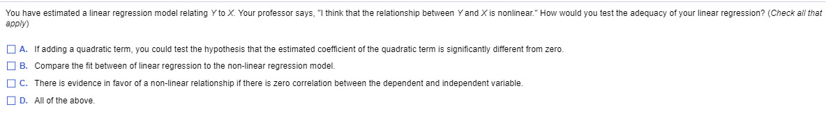 Solved You Have Estimated A Linear Regression Model Relating Chegg