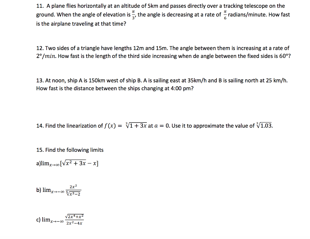 Solved A Plane Flies Horizontally At An Altitude Of Km Chegg