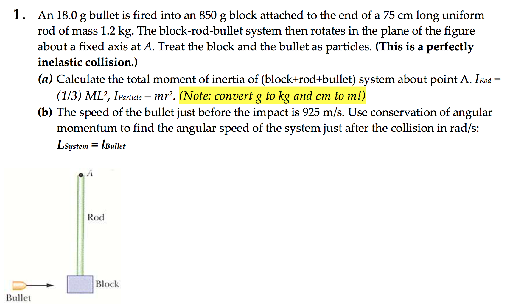 Solved An G Bullet Is Fired Into An G Block Chegg