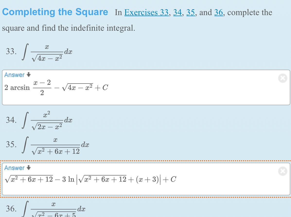 Solved Finding An Indefinite Integral In Exercises Chegg