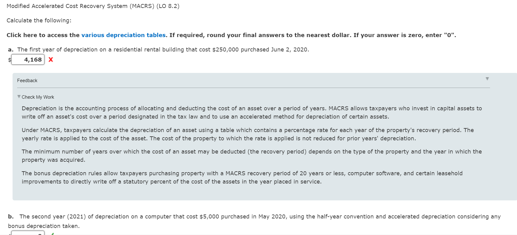 Solved Modified Accelerated Cost Recovery System MACRS LO Chegg