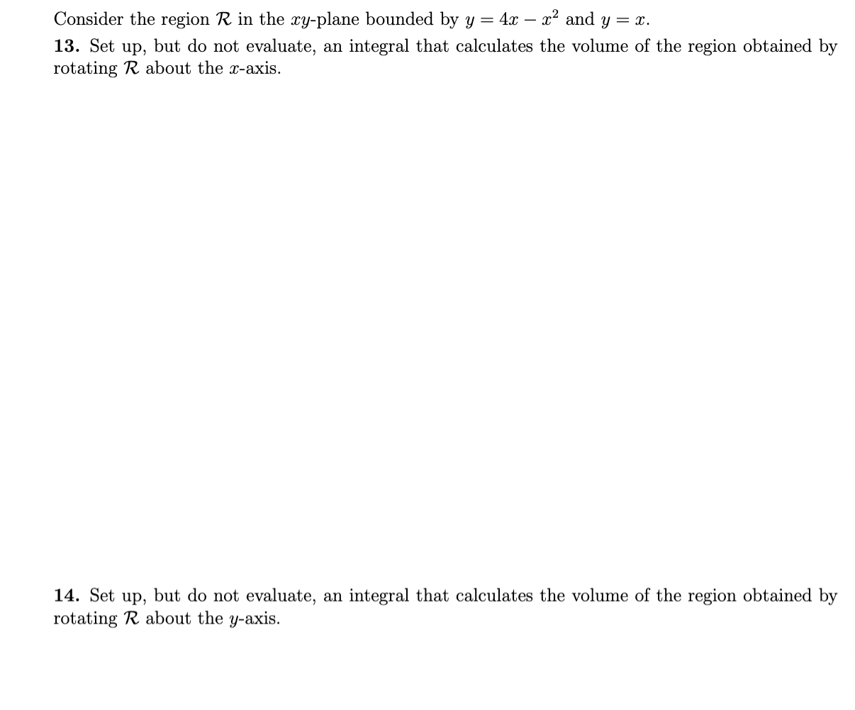 Solved Consider The Region R In The Xy Plane Bounded By Y Chegg