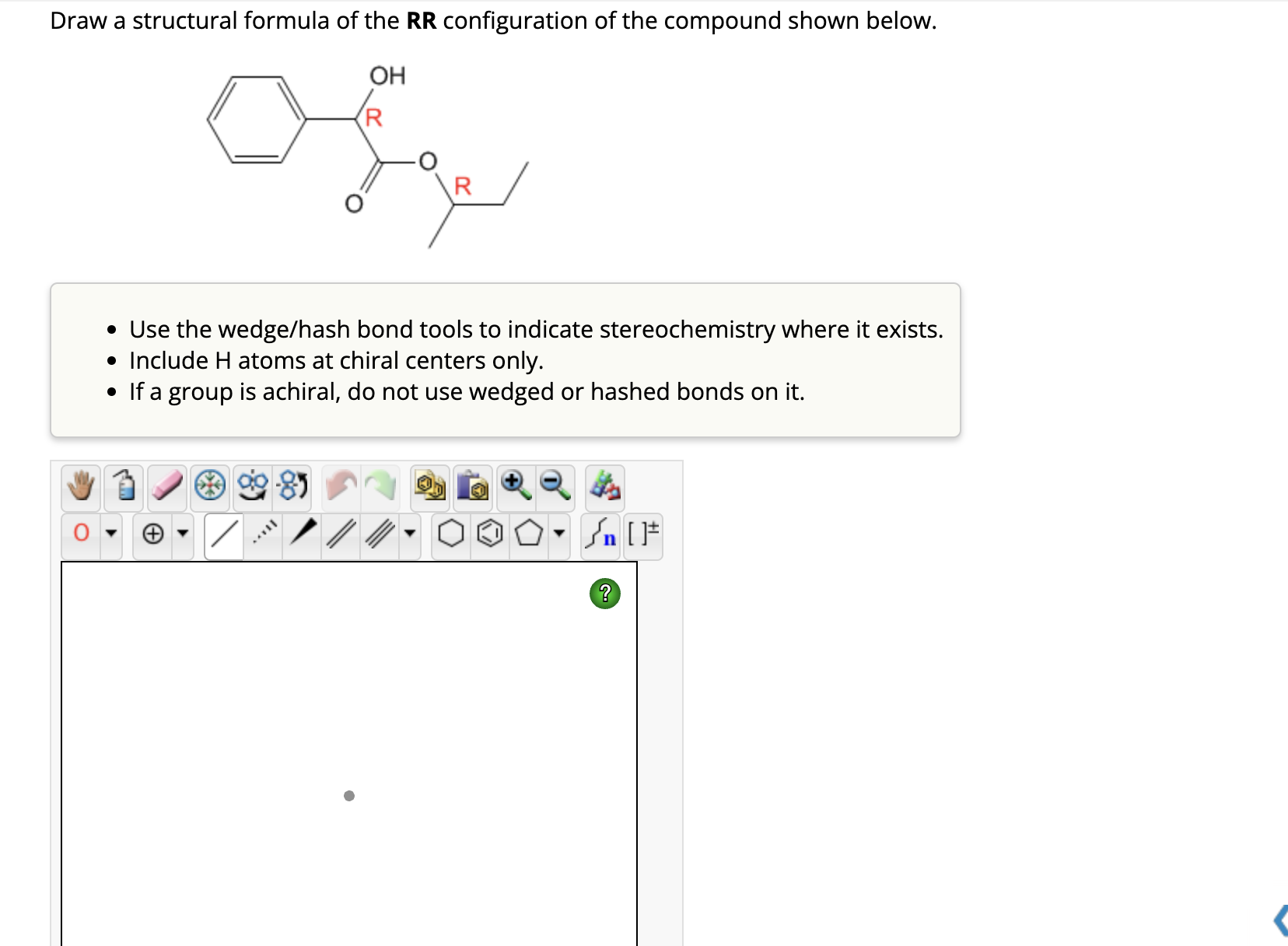 Solved Draw A Structural Formula Of The R Configuration Of Chegg