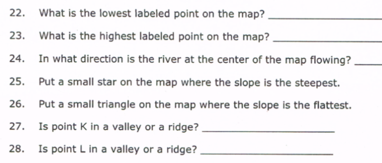 Solved Use The Following Topographic Map From Palo Duro Chegg