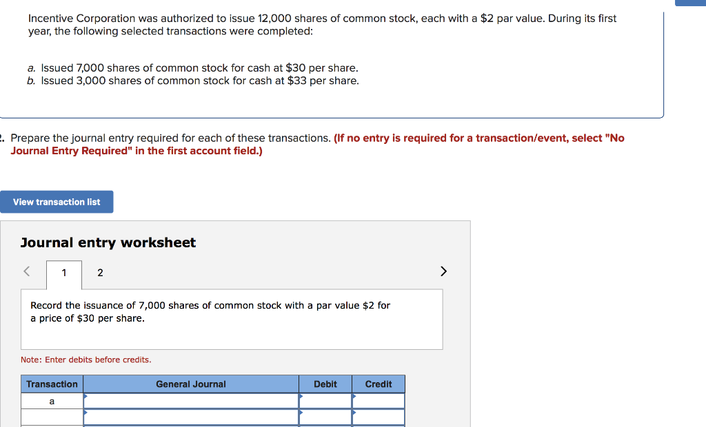 Solved Incentive Corporation Was Authorized To Issue Chegg