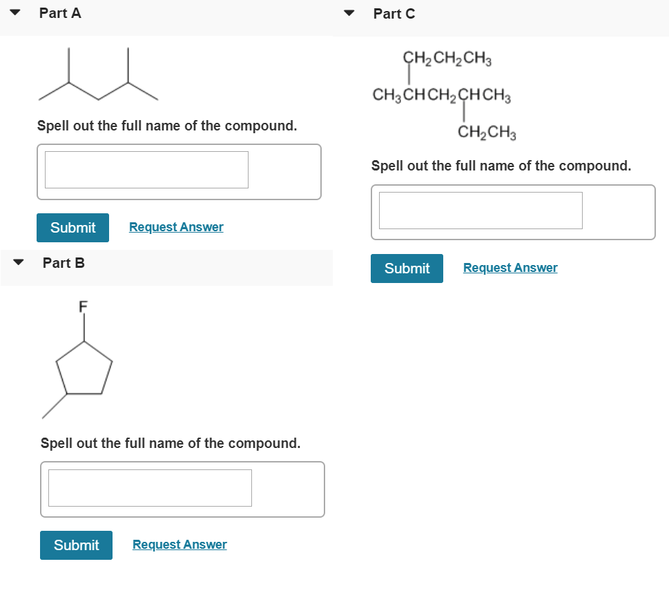 Solved Give The Correct IUPAC Name For Each Of The Following Chegg