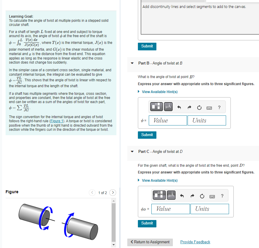 Solved The Circular Shaft Shown Figure Has Dimensions Chegg