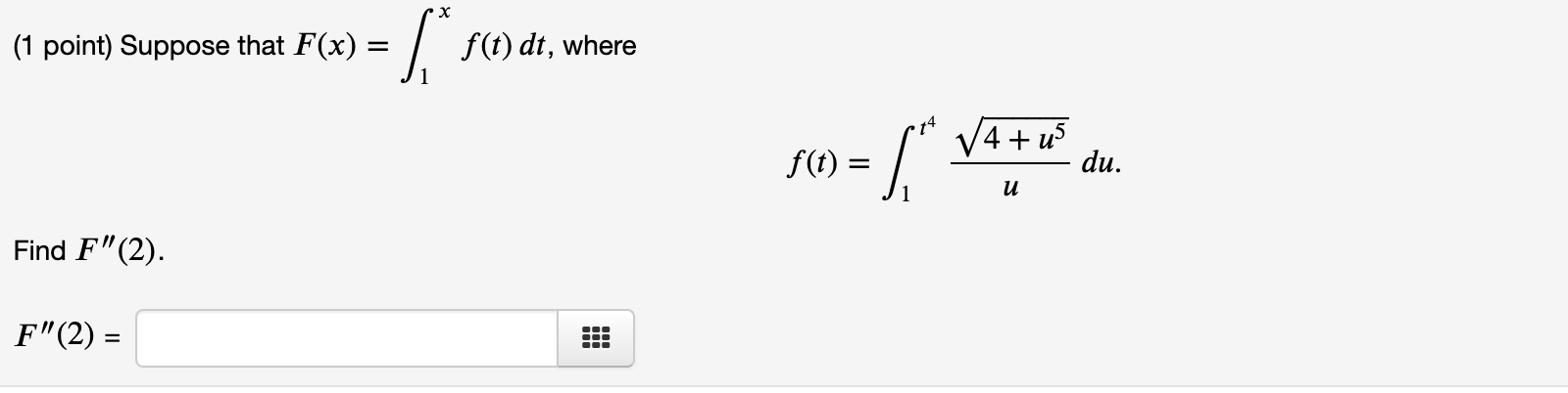 Solved Point Suppose That F X F T Dt Where Chegg