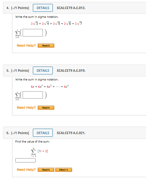 Solved Points Details Scalcet A E Write The Chegg