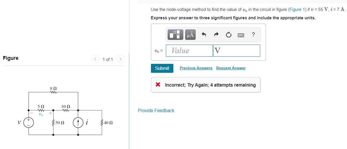 Solved Use The Node Voltage Method To Find The Value Of Vo Chegg