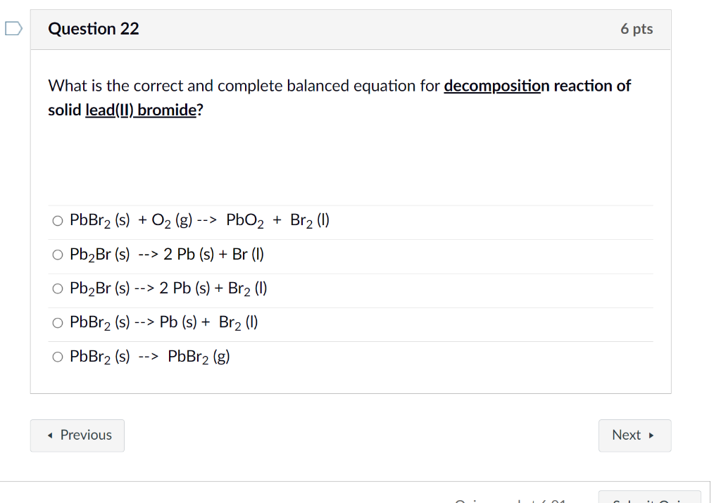 Solved What Is The Correct And Complete Balanced Equation Chegg