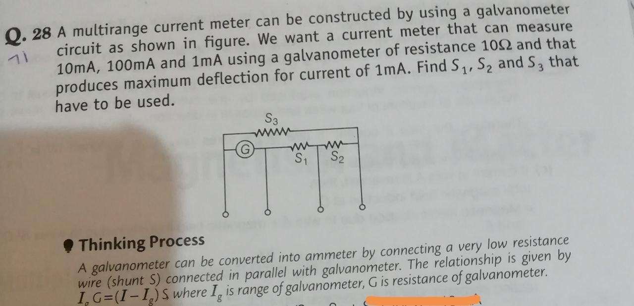 Solved 11 Q 28 A Multirange Current Meter Can Be Chegg