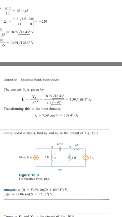 Solved Using Nodal Analysis Find V1 V2 In The Circuit Fig Chegg