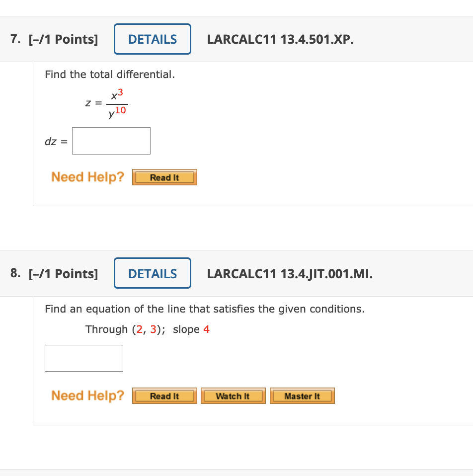 Solved Points Find The Total Differential Z Chegg