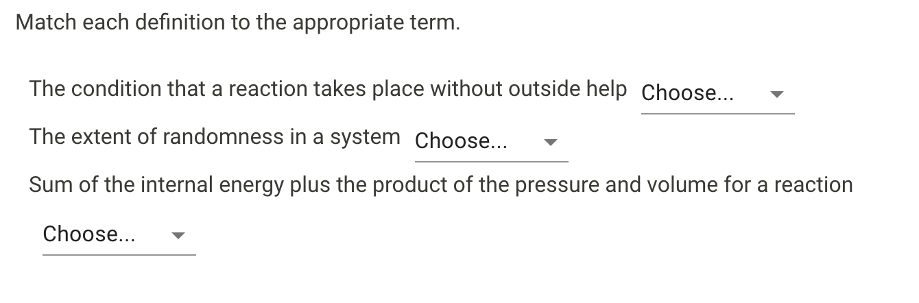 Solved Match Each Definition To The Appropriate Term The Chegg