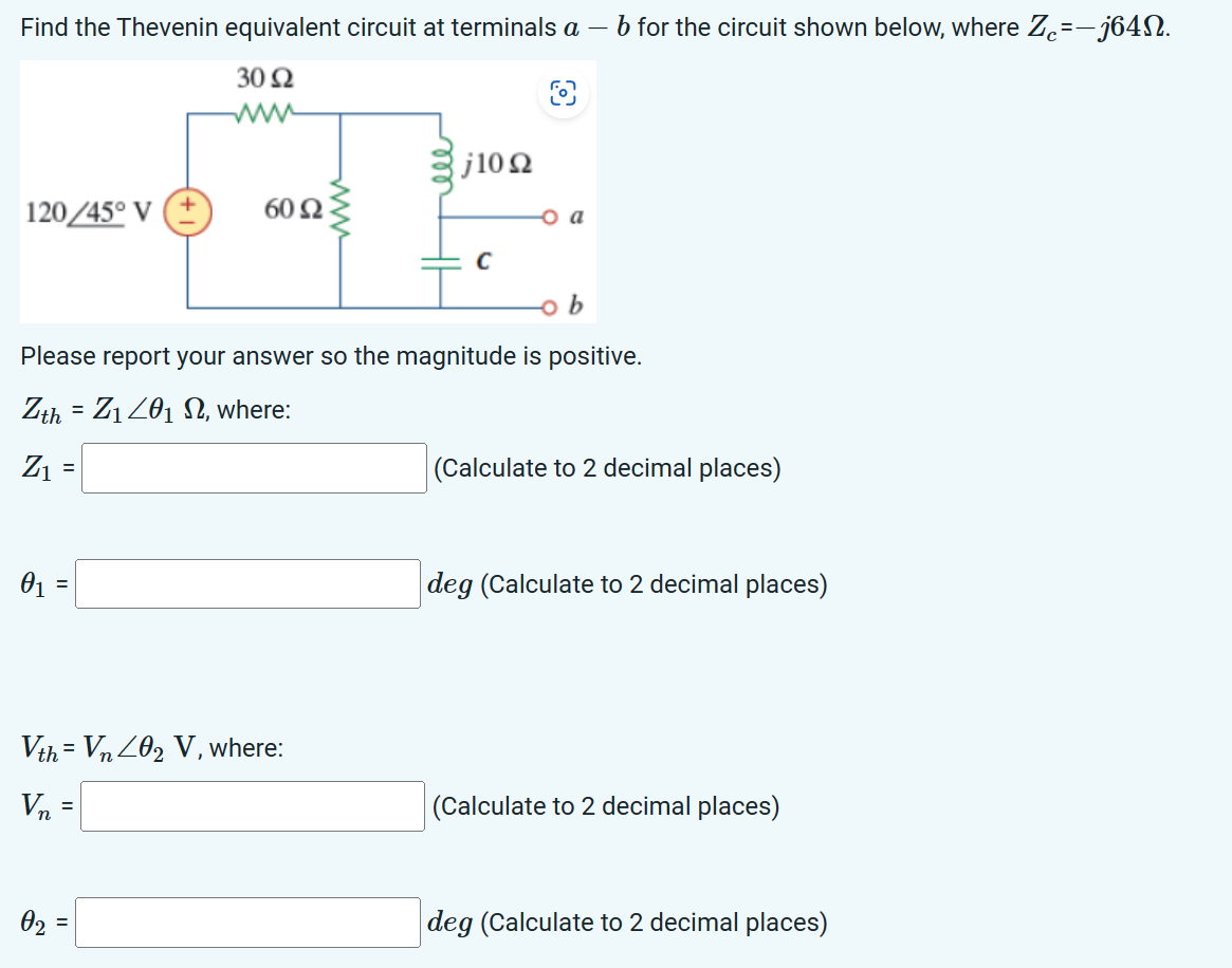 Solved Find The Thevenin Equivalent Circuit At Terminals Ab Chegg