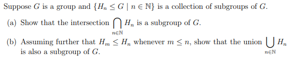 Solved Suppose G Is A Group And H Chegg