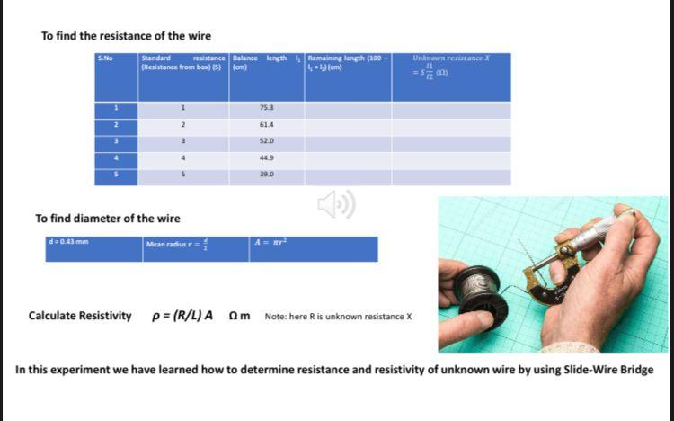 Solved THE DETERMINATION OF RESISTANCE AND RESISTIVITY AIMS Chegg