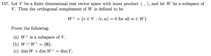 Solved Let V Be A Finite Dimensional Real Vector Space Chegg